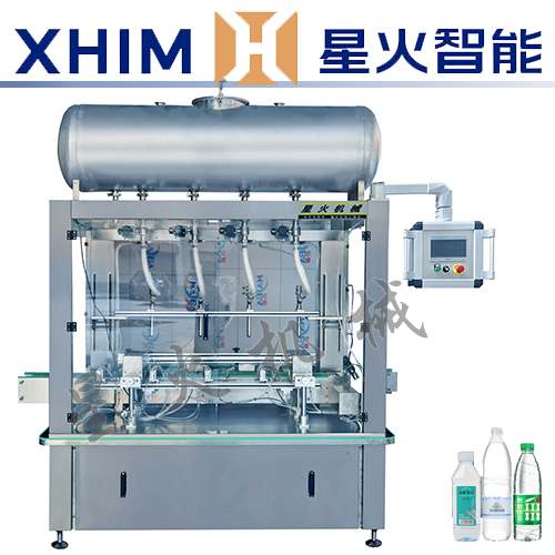 全自動稱重灌裝機-四頭液體灌裝機設備