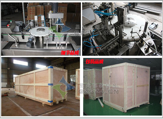 眼藥水灌裝機細節及發貨貨箱展示